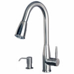 Sienna Single Handle Pull-Down Kitchen with Soap Dispenser Faucet
