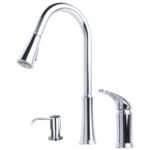 Aria Single Handle Pull-Down Kitchen Faucet with Soap/Lotion Dispenser