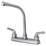 RV Non-Metallic Two Handle High Rise Kitchen Faucet