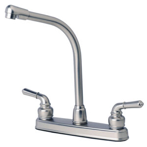 RV Non-Metallic Two Handle High Rise Kitchen Faucet