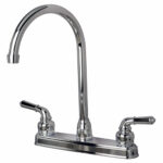 RV Non-Metallic Two Handle High Arc Kitchen Faucet