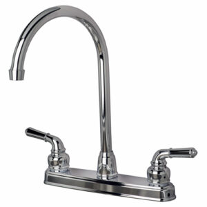 RV Non-Metallic Two Handle High Arc Kitchen Faucet