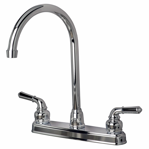 RV Non-Metallic Two Handle High Arc Kitchen Faucet