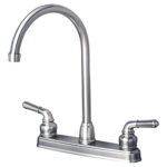 RV Non-Metallic Two Handle High Arc Kitchen Faucet
