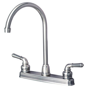RV Non-Metallic Two Handle High Arc Kitchen Faucet