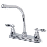 RV Non-Metallic Two Handle High Rise Kitchen Faucet