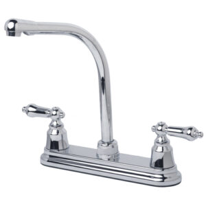 RV Non-Metallic Two Handle High Rise Kitchen Faucet