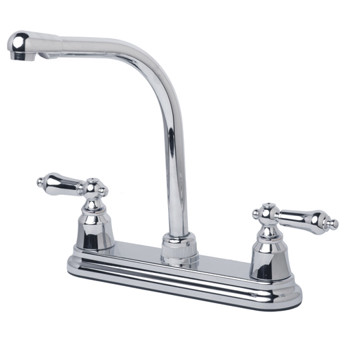 RV Non-Metallic Two Handle High Rise Kitchen Faucet