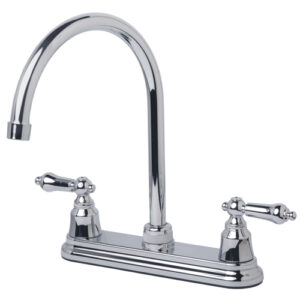 RV Non-Metallic Two Handle High Arc Kitchen Faucet