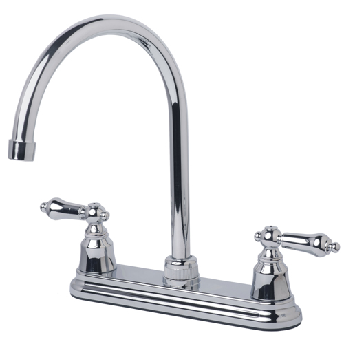 RV Non-Metallic Two Handle High Arc Kitchen Faucet