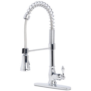 Verona Single Handle Spring Pull-Down Kitchen Faucet