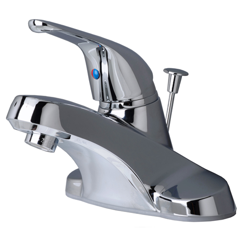 Builder Single Handle Centerset Lavatory Faucet with Pop-Up Drain