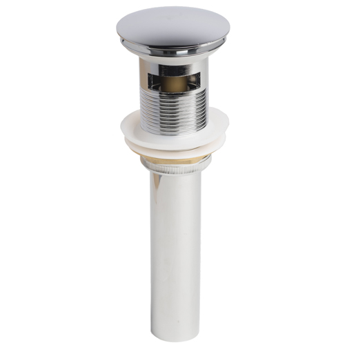 Bathroom Sink 1 5/8" All Metal Push Pop-Up Drain Assembly with Overflow