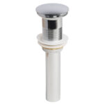 Bathroom Sink 1 5/8" All Metal Push Pop-Up Drain Assembly without Overflow