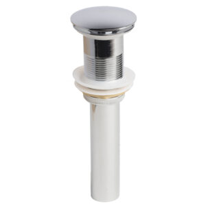 Bathroom Sink 1 5/8" All Metal Push Pop-Up Drain Assembly without Overflow