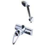 RV Single Handle Shower Diverter with Matching Handheld Shower Set