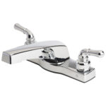 Mobile Home Two Handle Deck Mount Garden Tub Filler