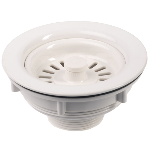 RV Non-Metallic Kitchen Sink Strainer with Removable Basket