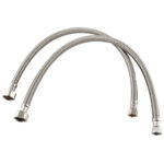 Faucet Supply Lines S.S. Braided 3/8" Compression X 1/2" FIP, 20" Length, 2 Pack
